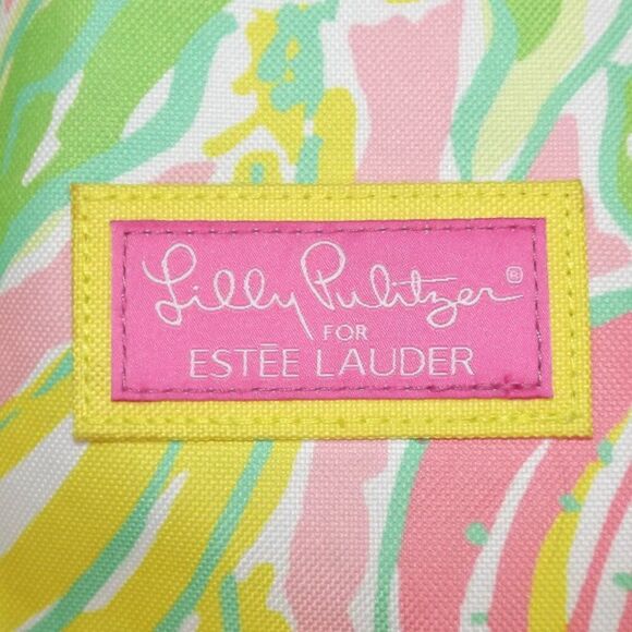 LILLY PULITZER/ESTEE LAUDER Tote, 16x14x4, Pink, green, yellow, No closures - Picture 9 of 10